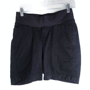 4/$25 OLD NAVY Black Maternity Black Bermuda Shorts